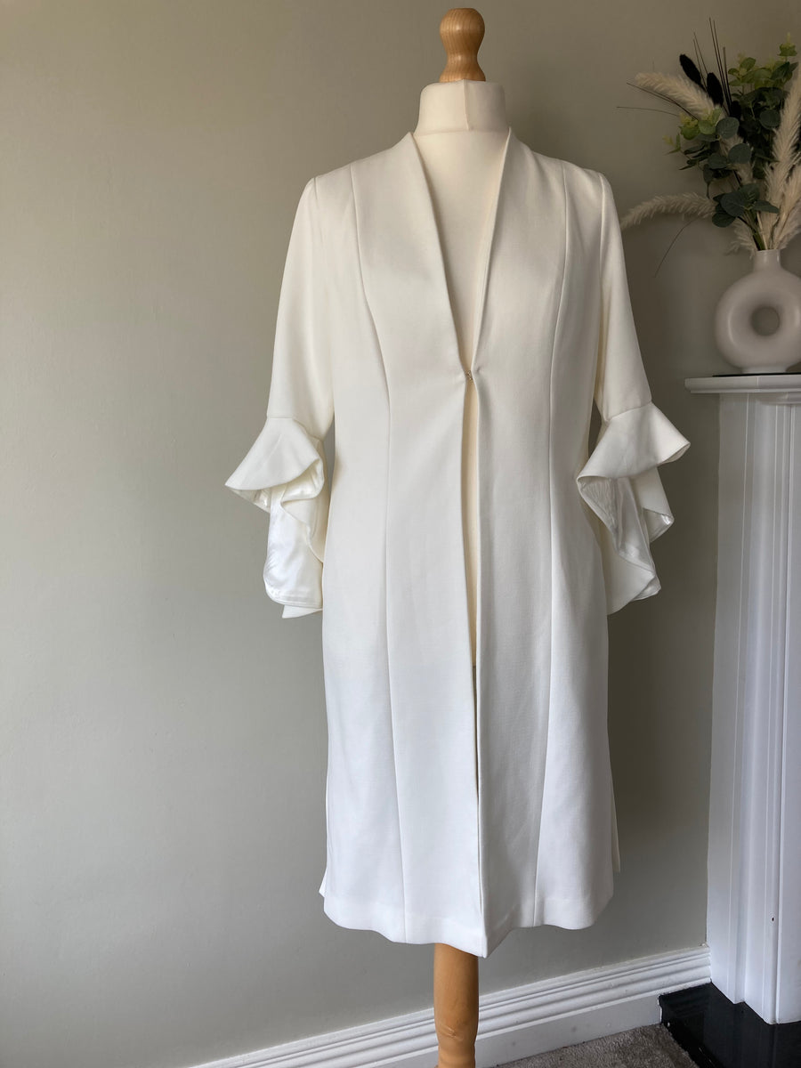 Frill Sleeve Dress Coat by KALEIDOSCOPE – Already Made