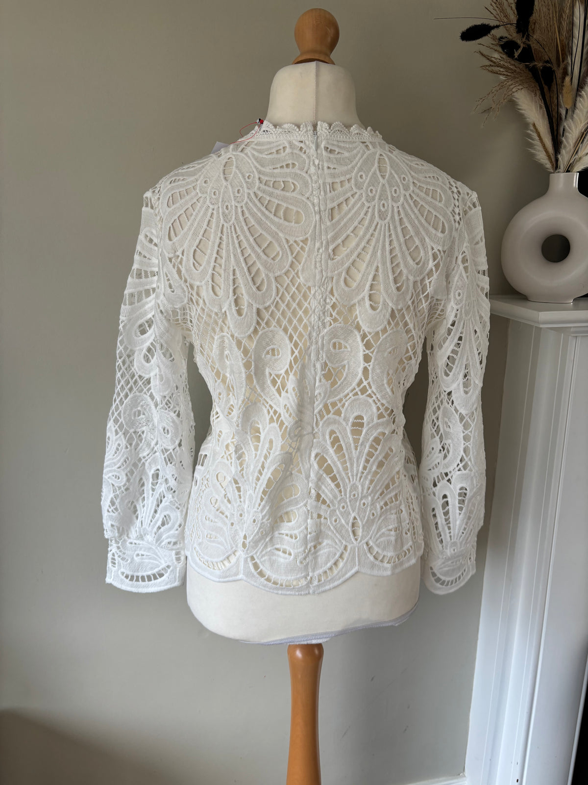 White lace blouse by Together size 12