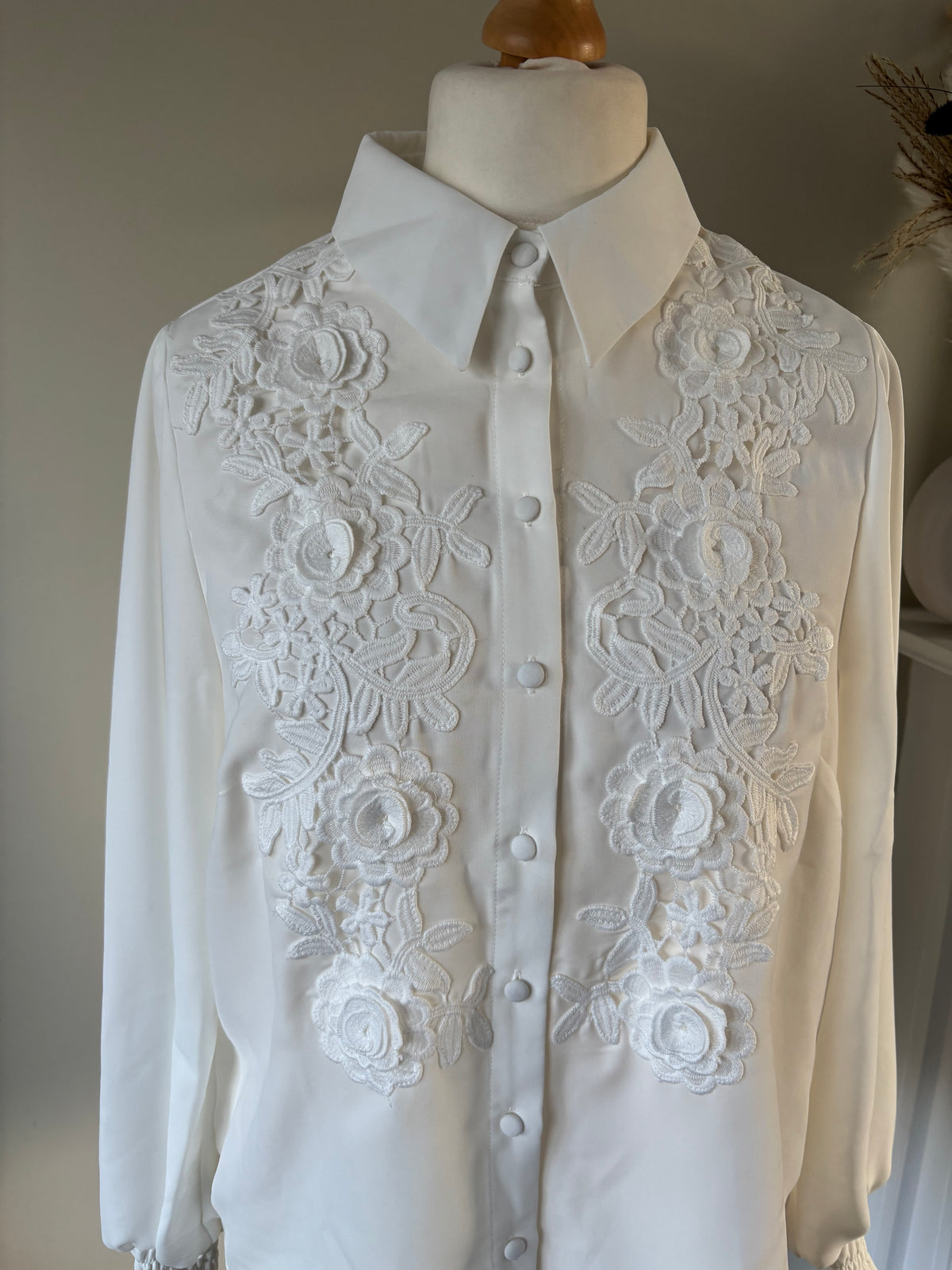 Together Ivory Applique Detail Blouse