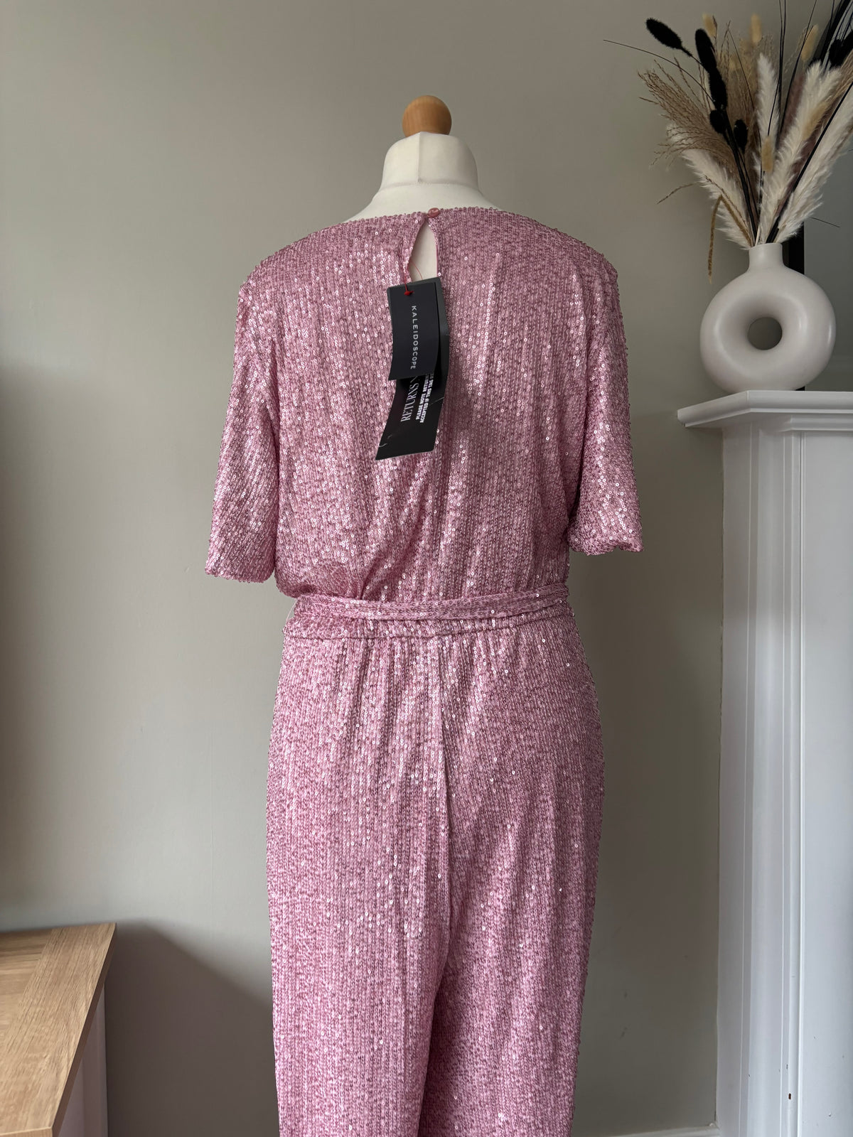 Blush sequin jumpsuit Size 20 by Kaleidoscope