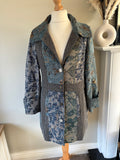Blue Patterned coat by FREEMANS