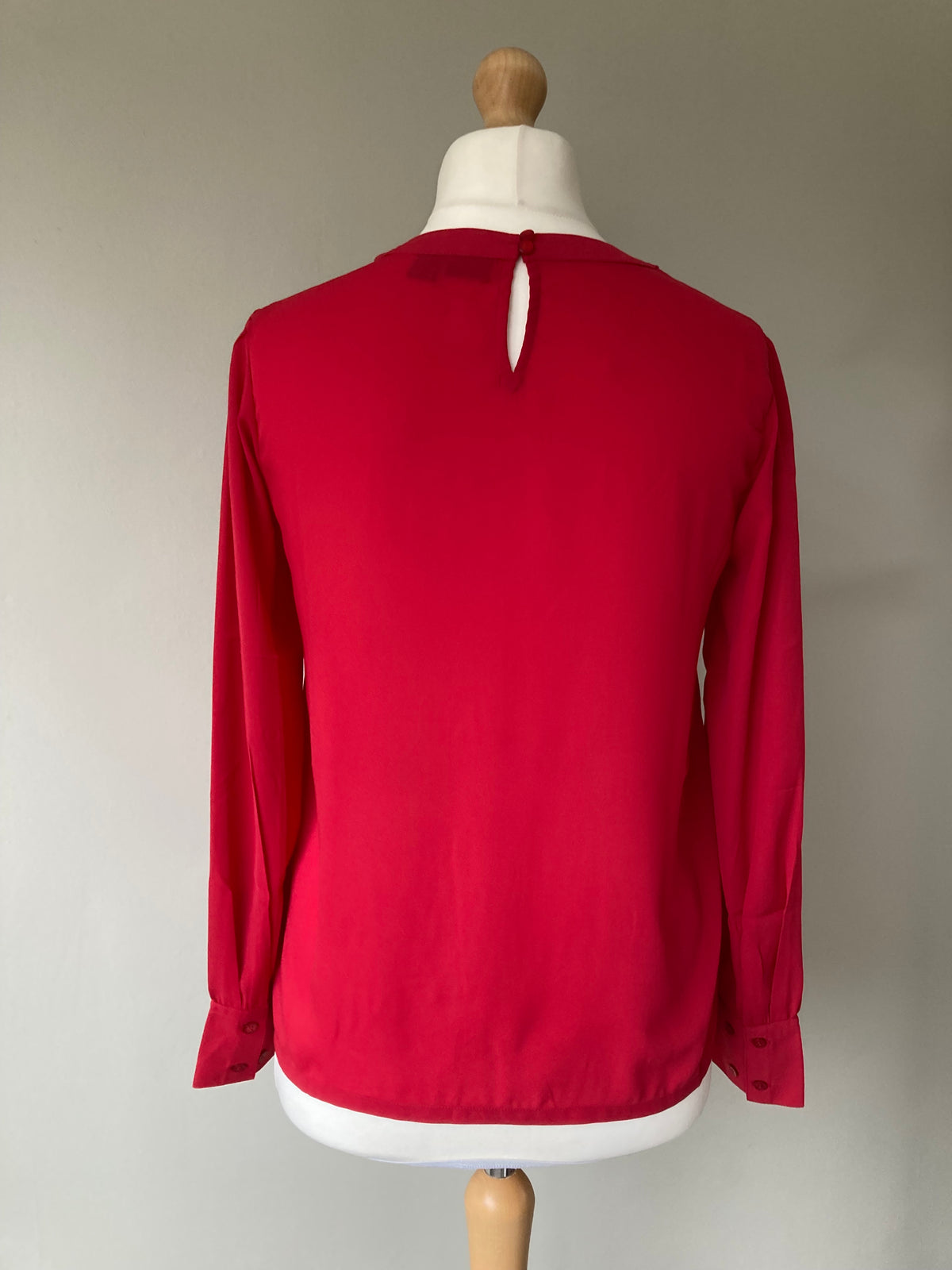Red Frill Blouse by ANISTON