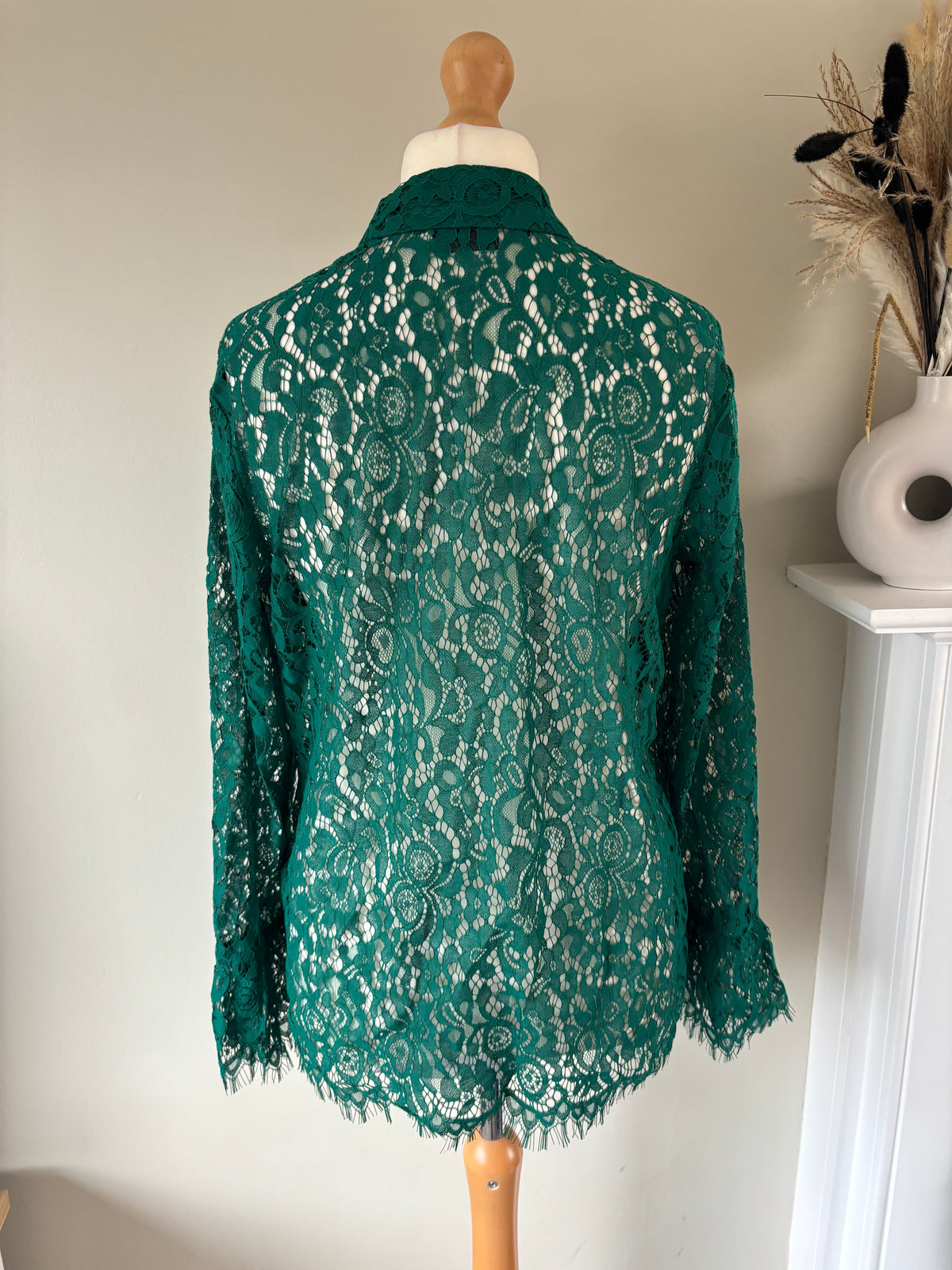 Lace green shirt by BPC collection size 16