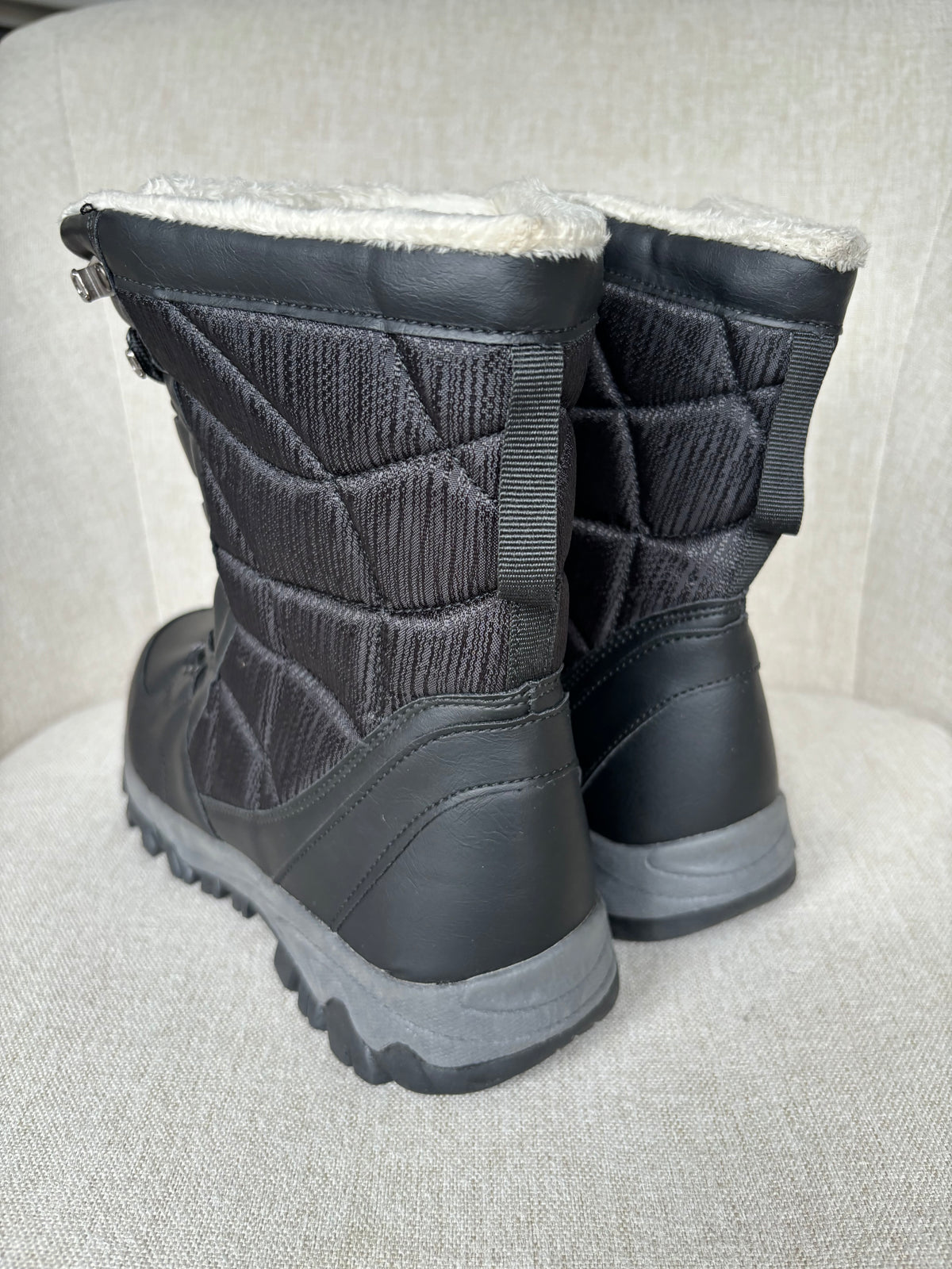 Black Winter Ankle Boots by Freemans Size 6.5 UK
