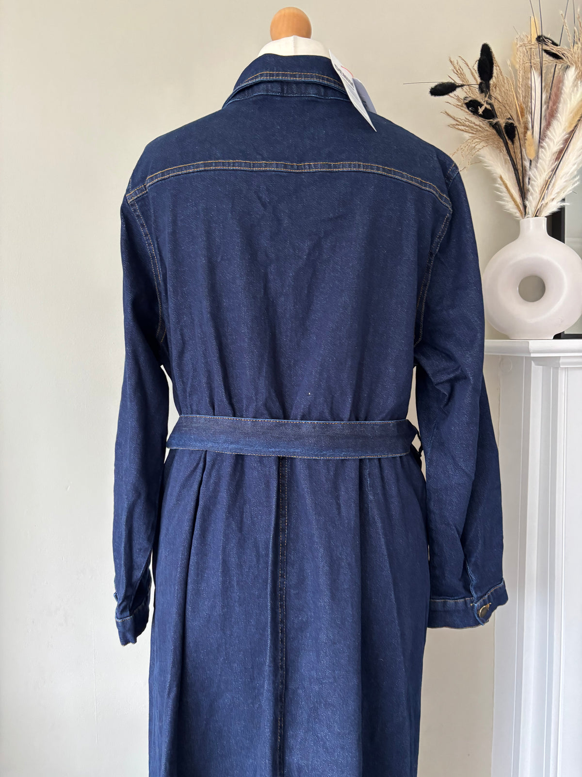 Denim A-line Midaxi Dress by Together size 22