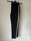 Smart black trousers with side detail by BPC - Size 12