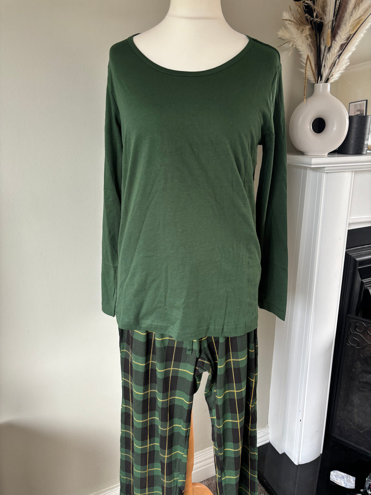 Checkered green pjs by Freemans size 14.