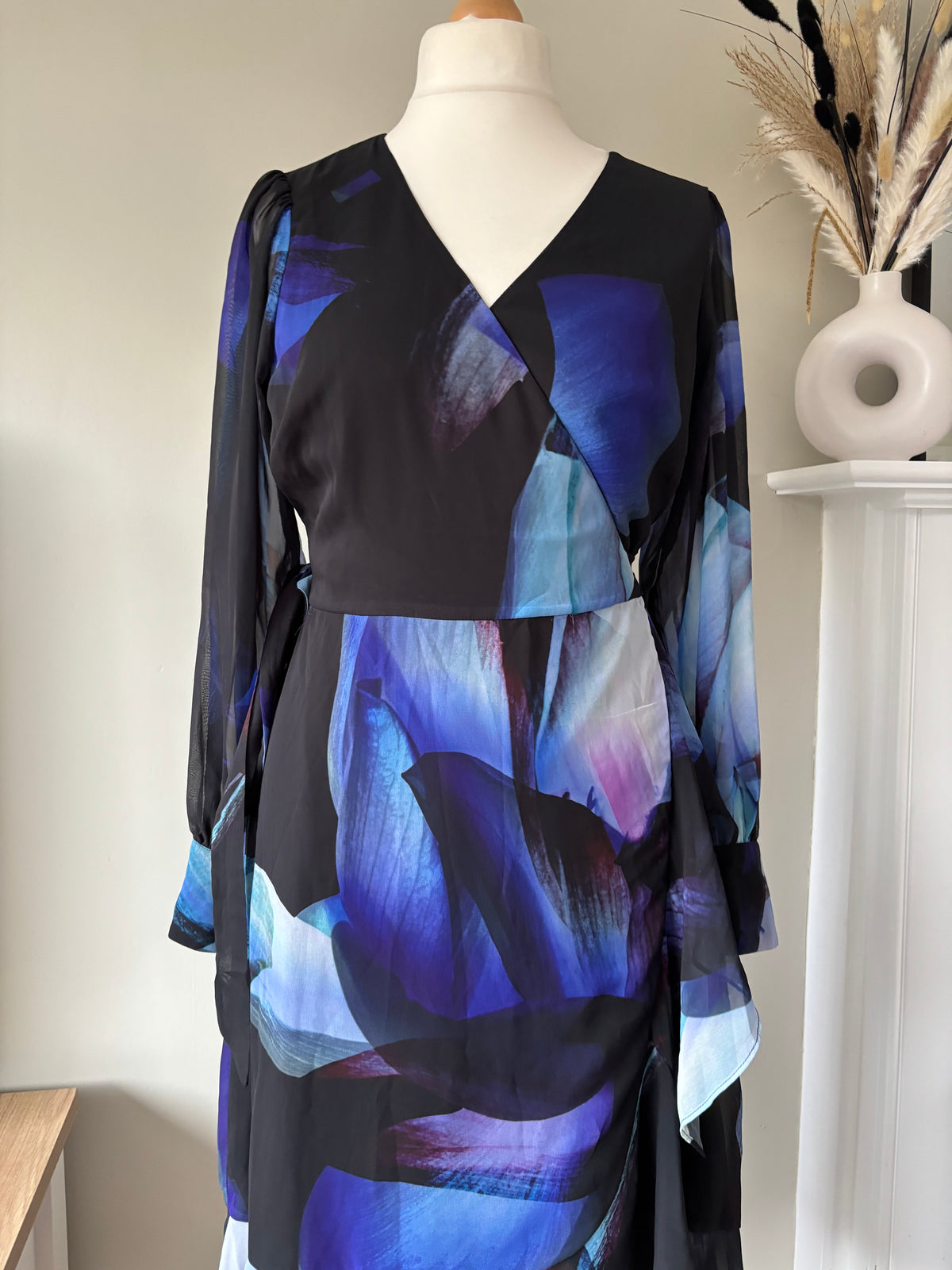 Floral Print Wrap Dress Size 12 by Kaleidoscope