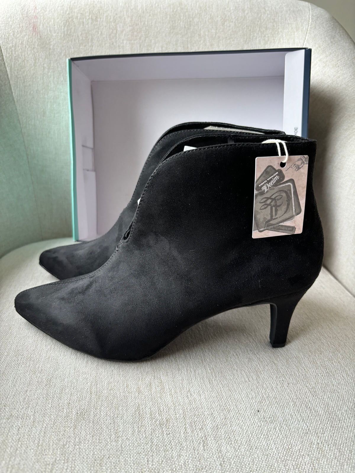 Black ankle boots by Tom Tailor