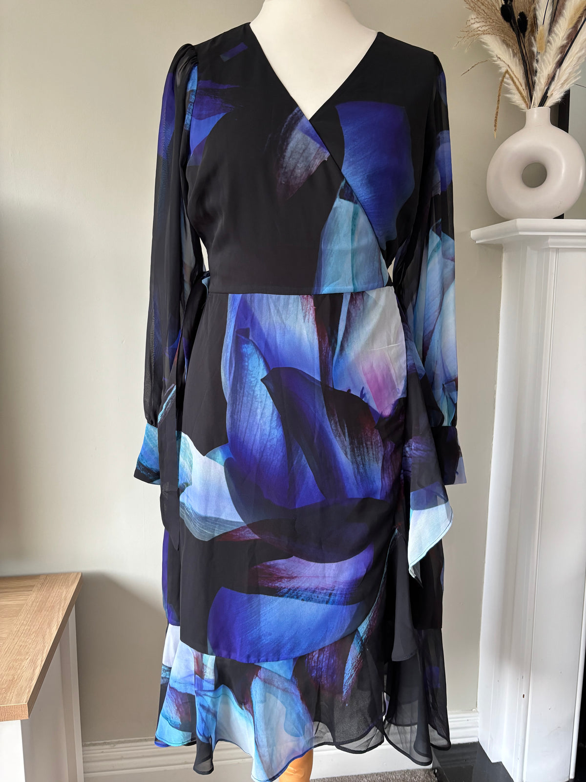 Floral Print Wrap Dress Size 12 by Kaleidoscope