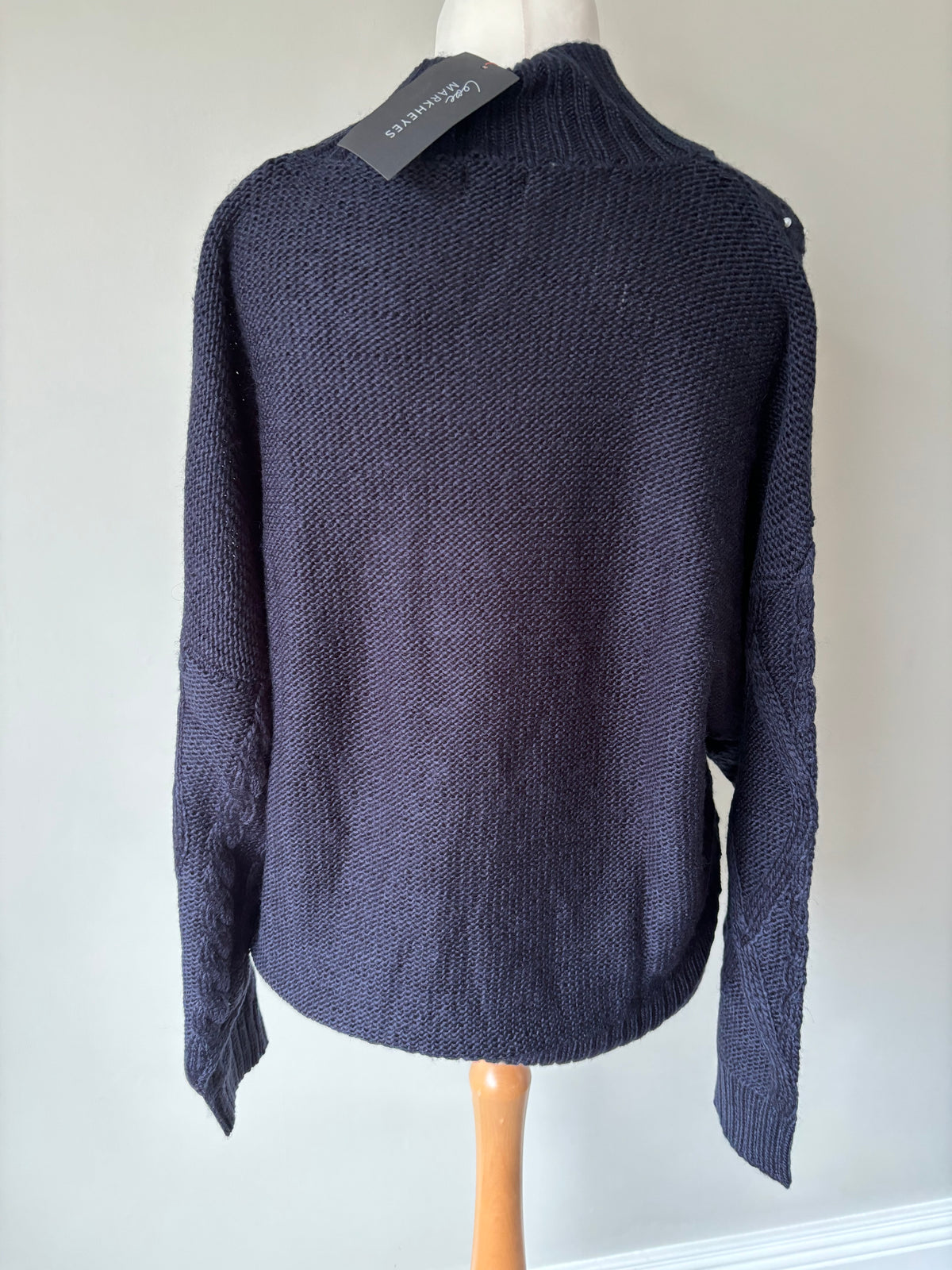 Pearl Trim Cable Jumper by Love Mark Heyes Size 16