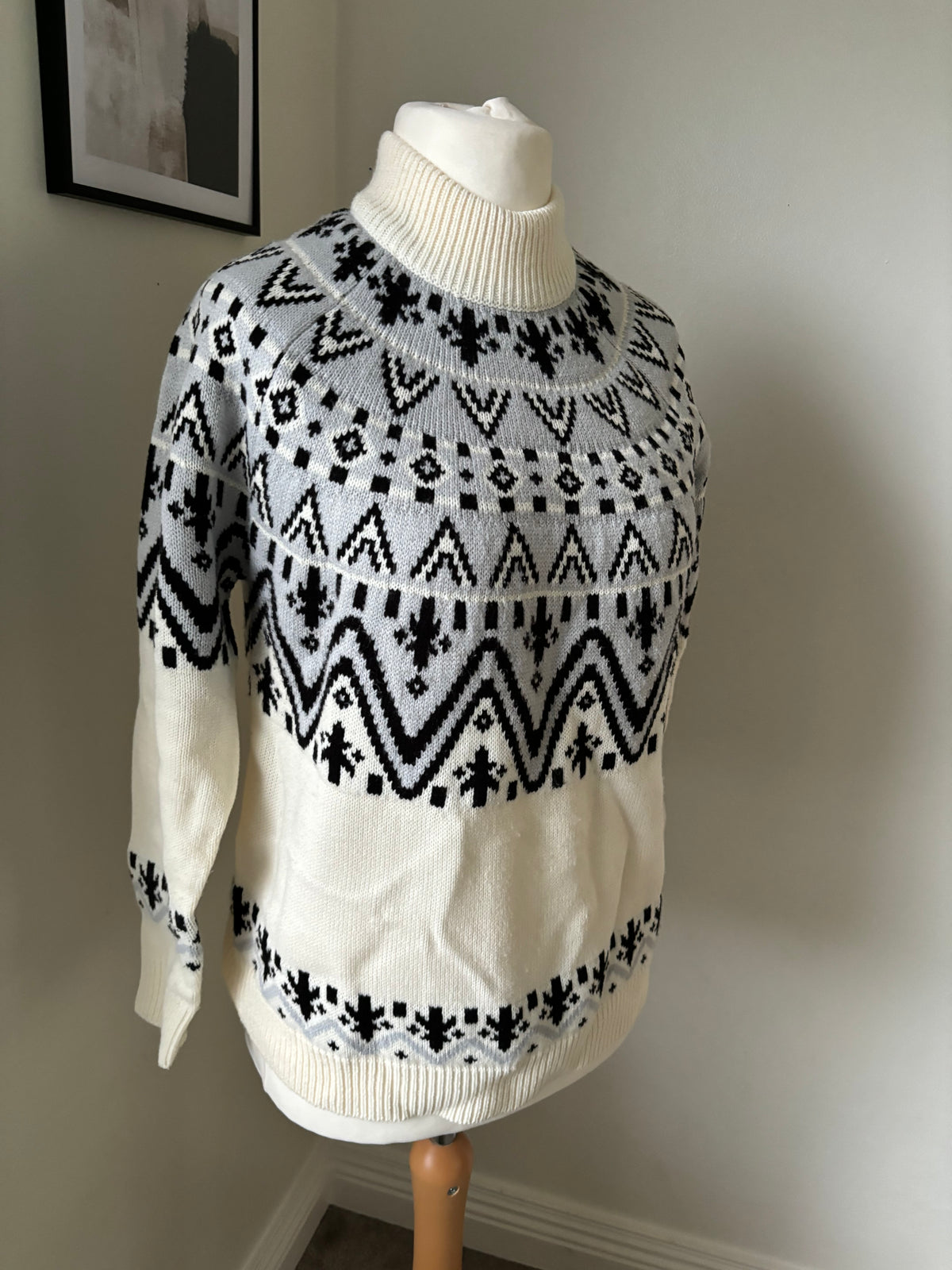 Christmas Raglan Sleeve Fairisle Jumper by Bonprix Size 12