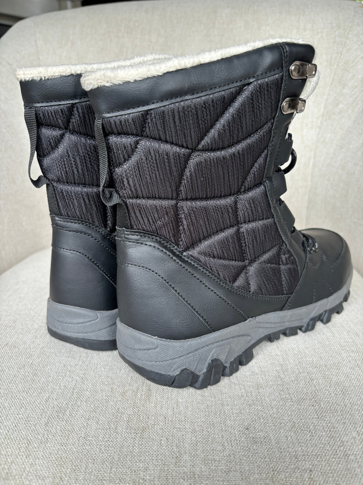 Black Winter Ankle Boots by Freemans Size 6.5 UK