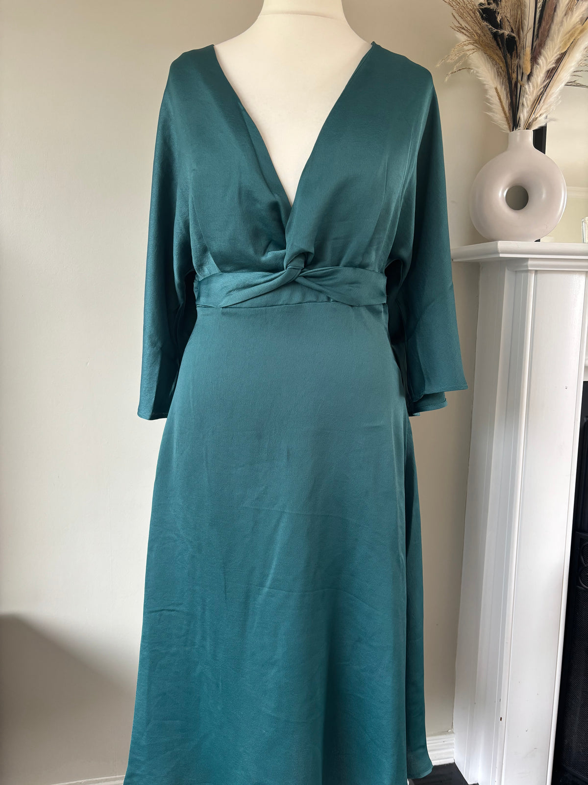 Petrol wrap midi dress size 10 by BPC collection.