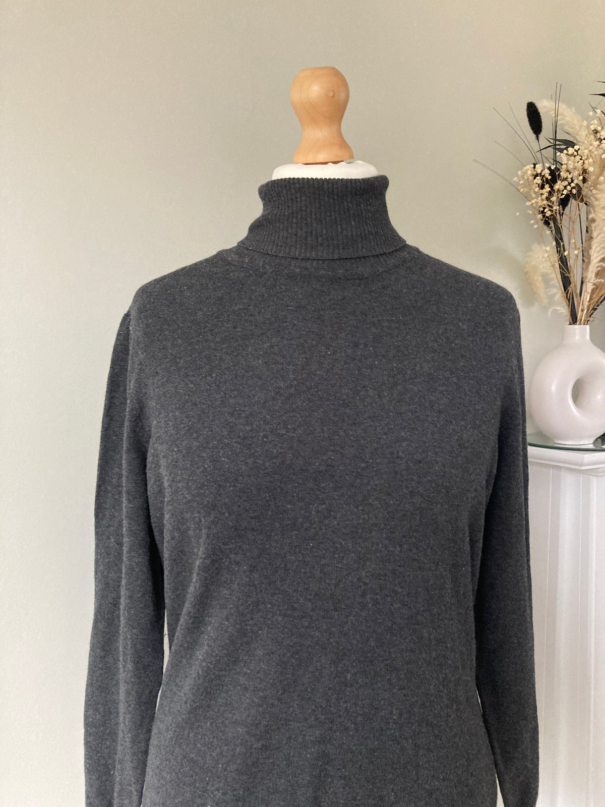 Smooth Knit Polo Neck by BONPRIX - Size 14