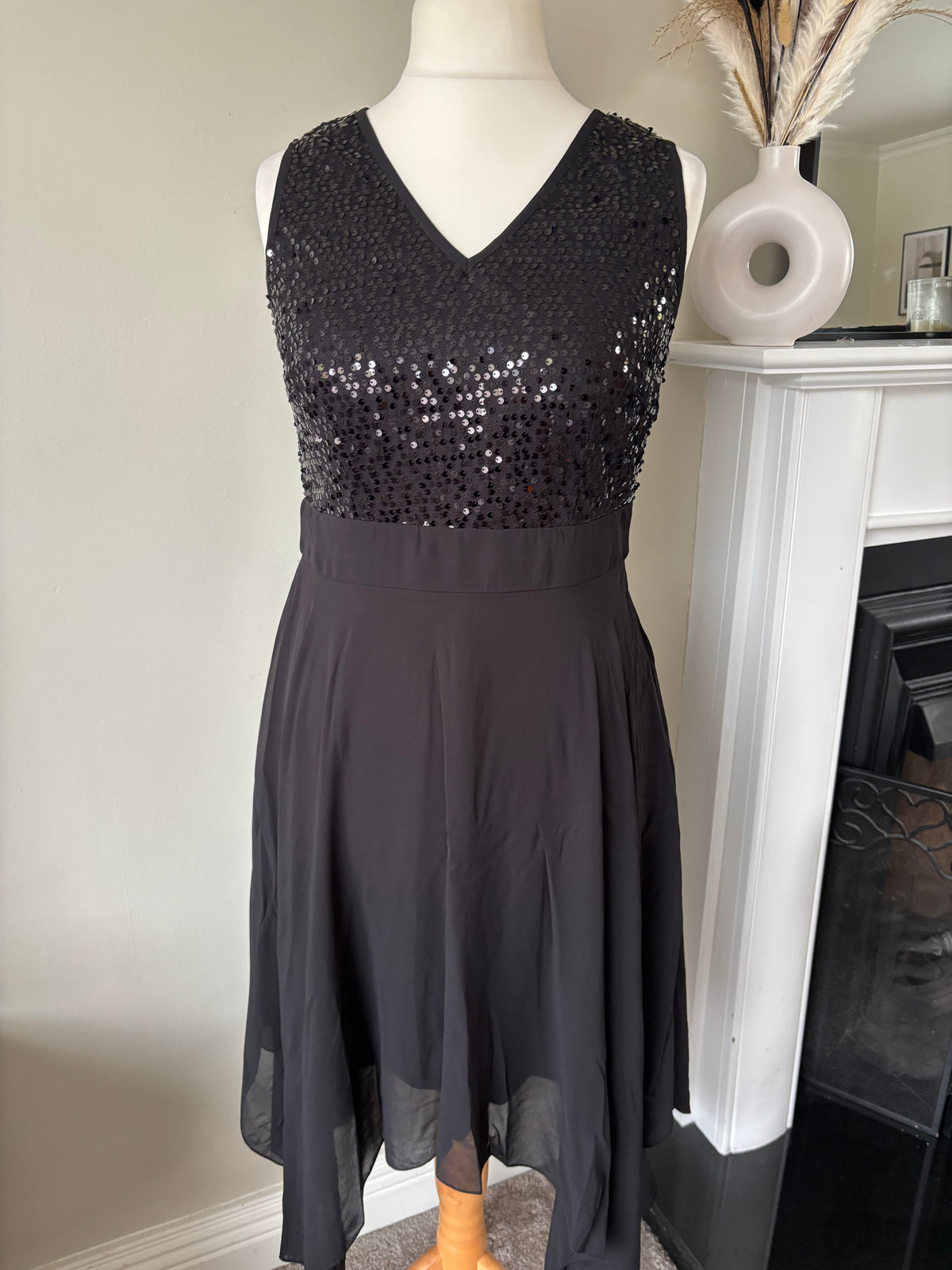 Sequin Bodice Party Dress by bonprix Size 12