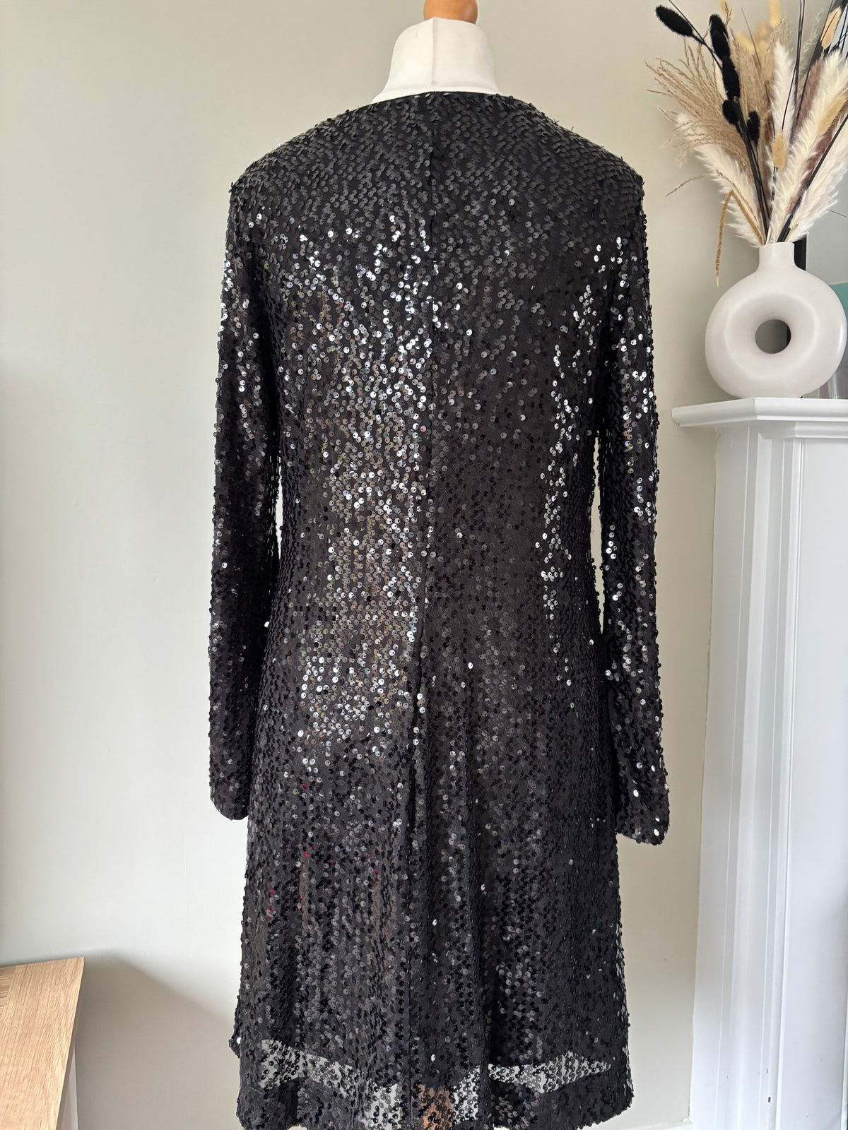 Black sequin dress by Body flirt size 18