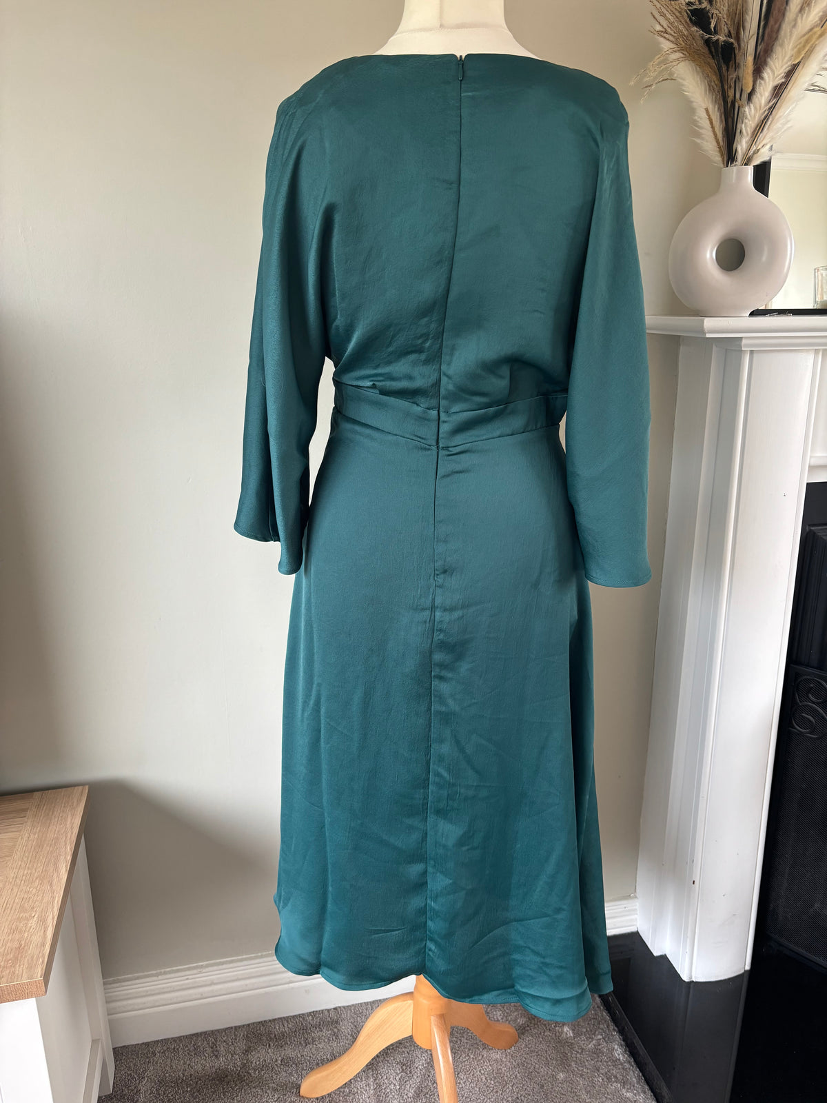 Petrol wrap midi dress size 10 by BPC collection.