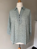 Mint green shirt by Freemans Size 18