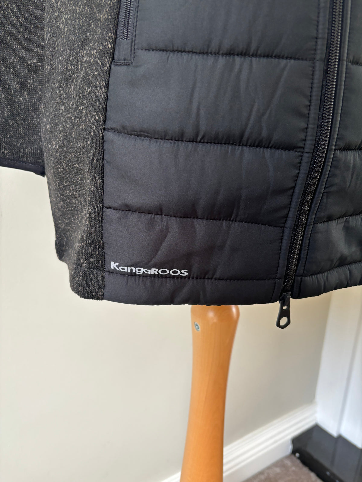 Black Quilted Jacket Size 12 by KangaROOS