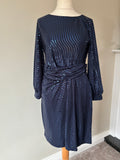 Navy Sequin Dress by Kaleidoscope Size 16