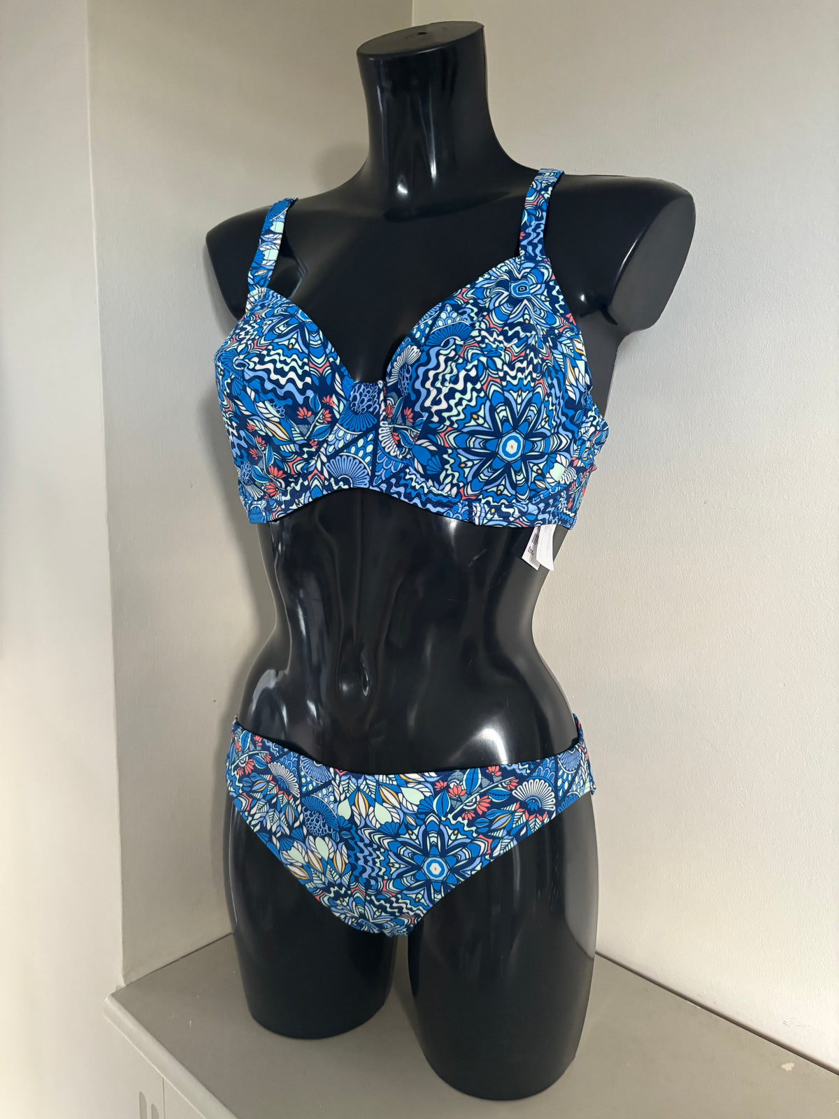 Blue print bikini by Bonprix size 14