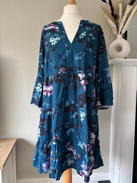Floral Print A-Line Dress by Bonprix size 18 – Already Made