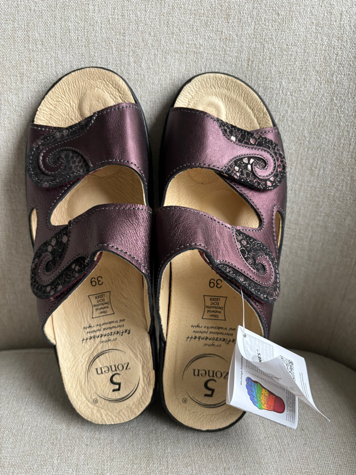 Handmade comfort sandals by Zonen5 Size 6 EU 39