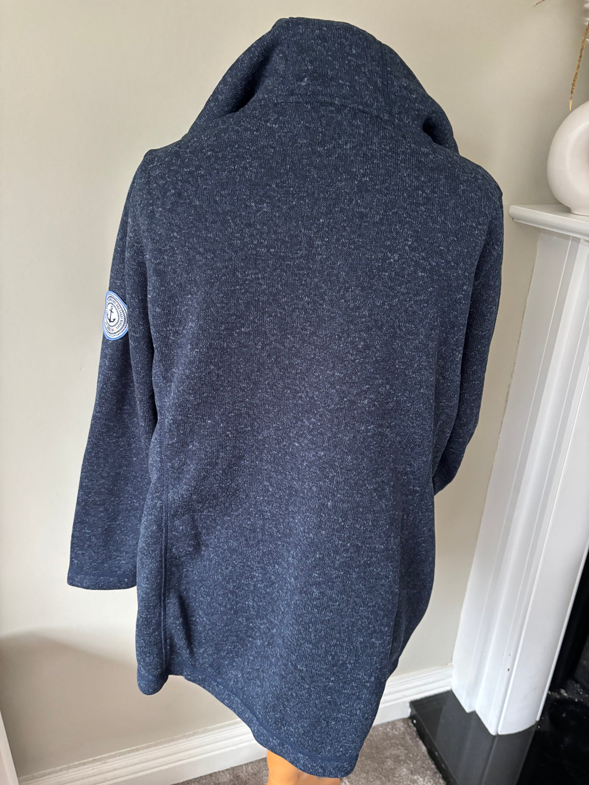 Navy Zip-Up Fleece Jacket size 22 by Freemans