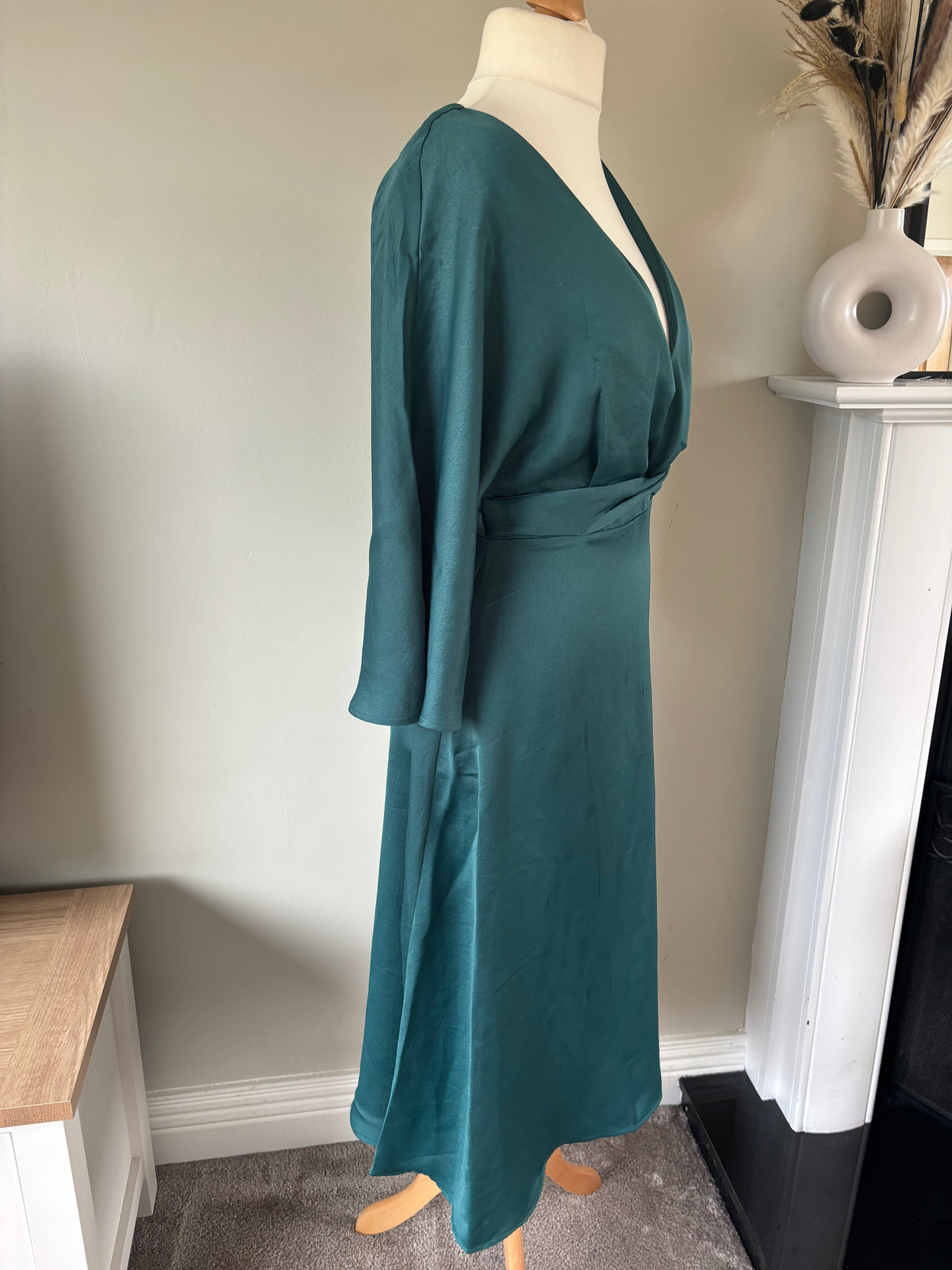 Petrol wrap midi dress size 10 by BPC collection.