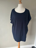 Navy light cotton T-shirt size 22 by Bonprix