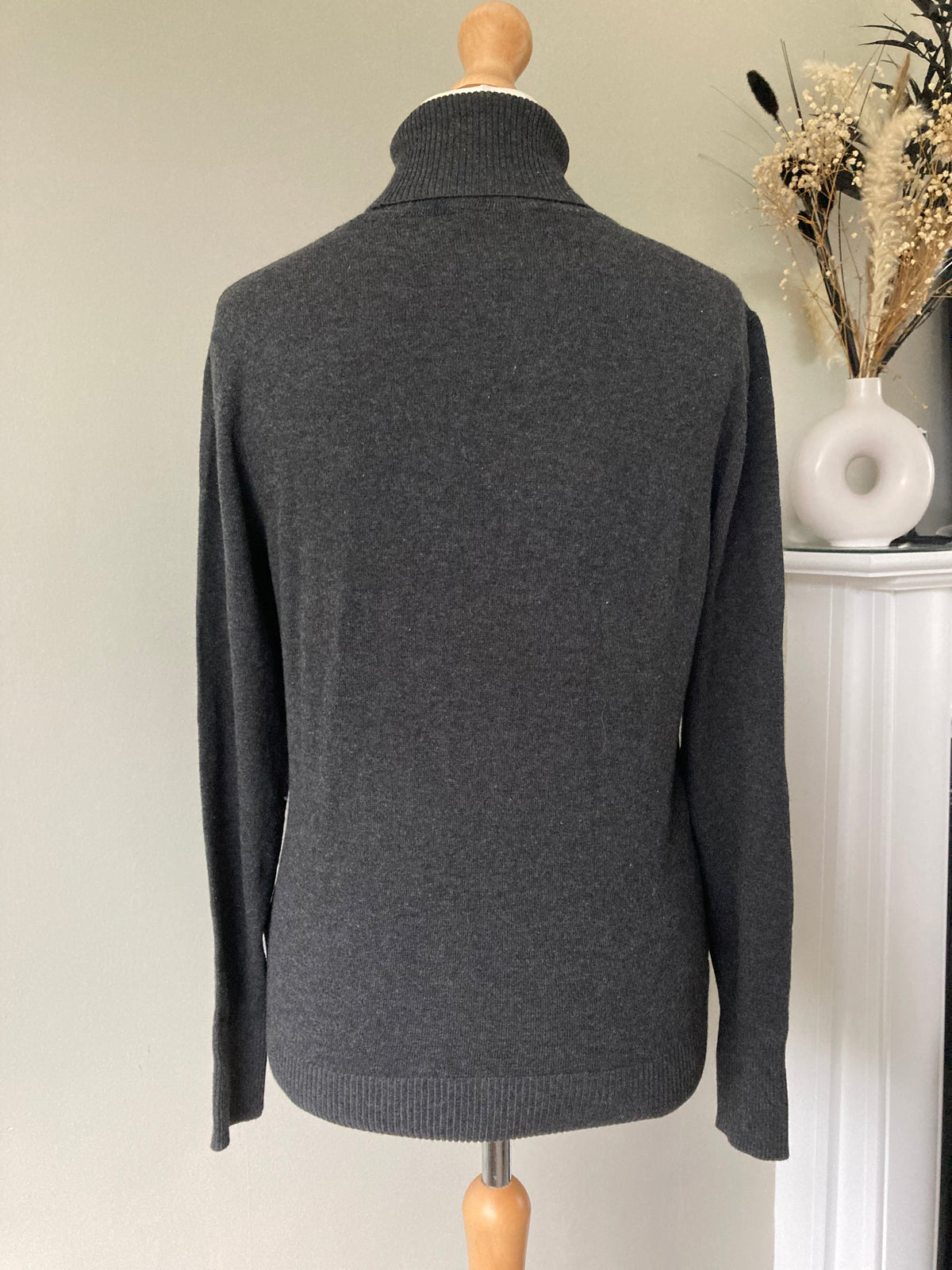 Smooth Knit Polo Neck by BONPRIX - Size 14