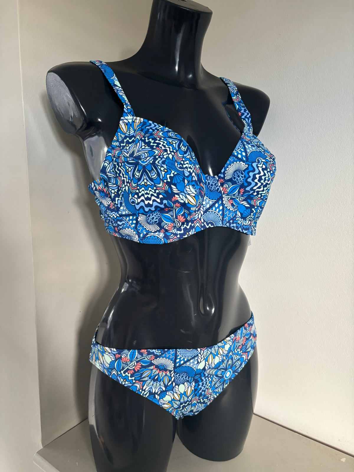 Blue print bikini by Bonprix size 14