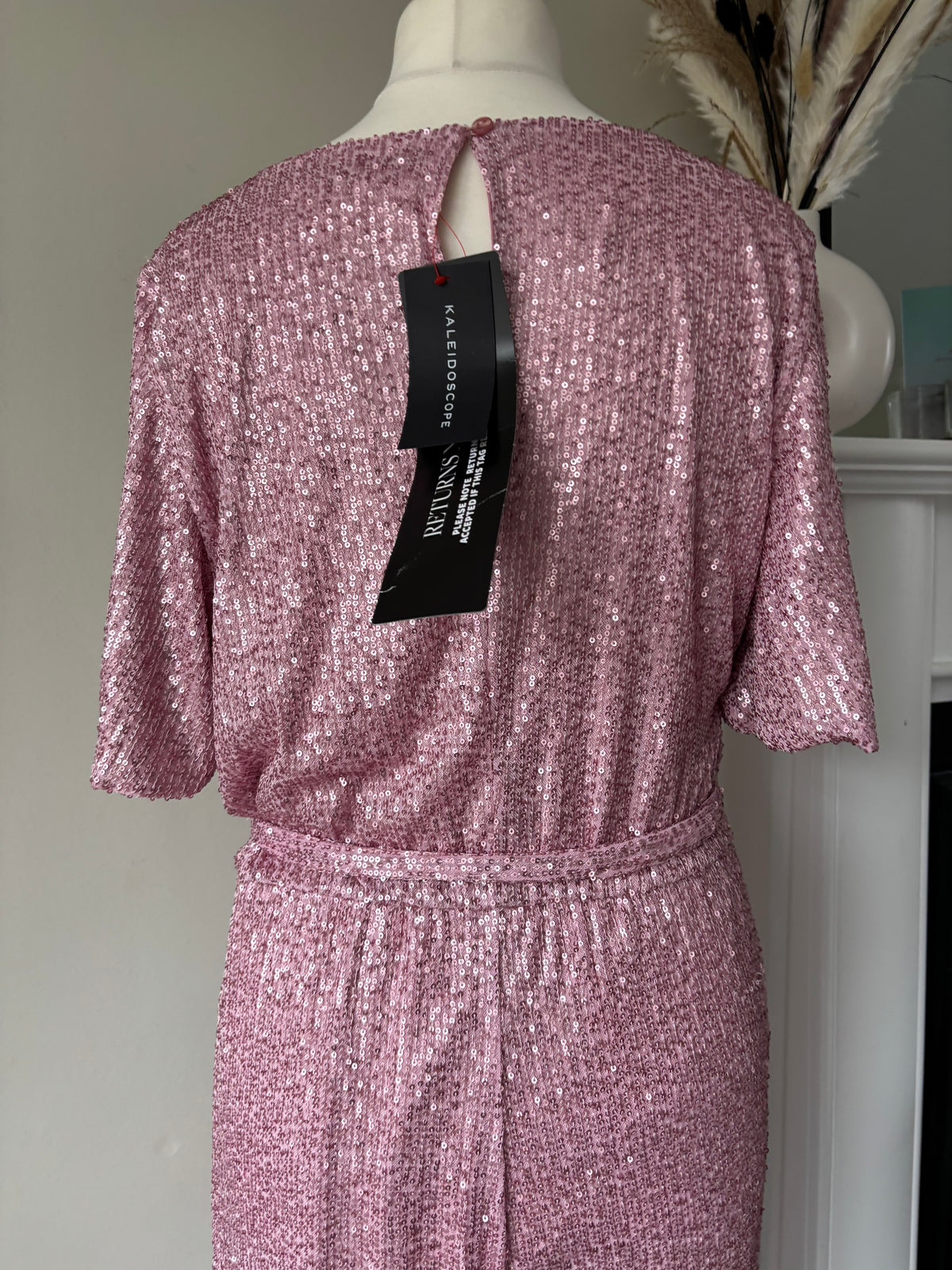 Blush sequin jumpsuit Size 20 by Kaleidoscope