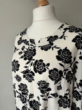 Floral Print Long Sleeve Top by Creation L Size 20