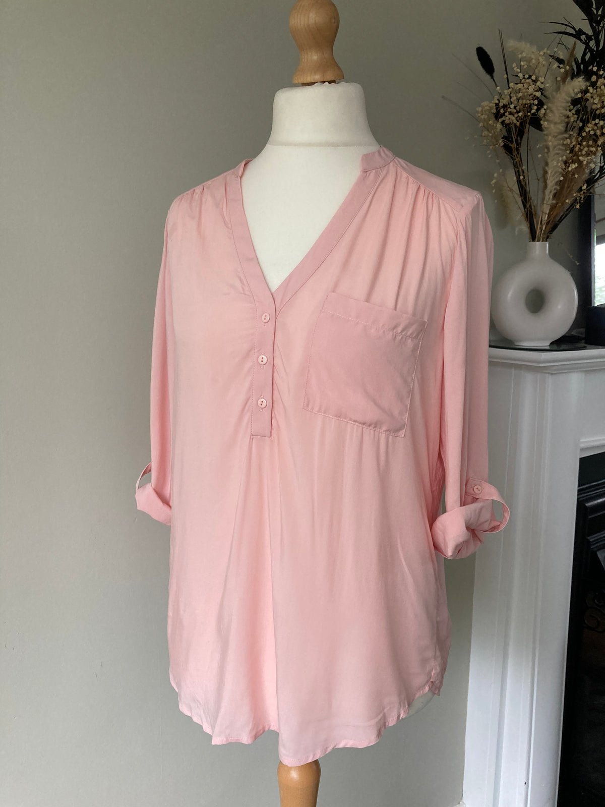 Pink blouse by Lascana - Size 12