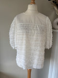 White pull on blouse by Freemans Size 16