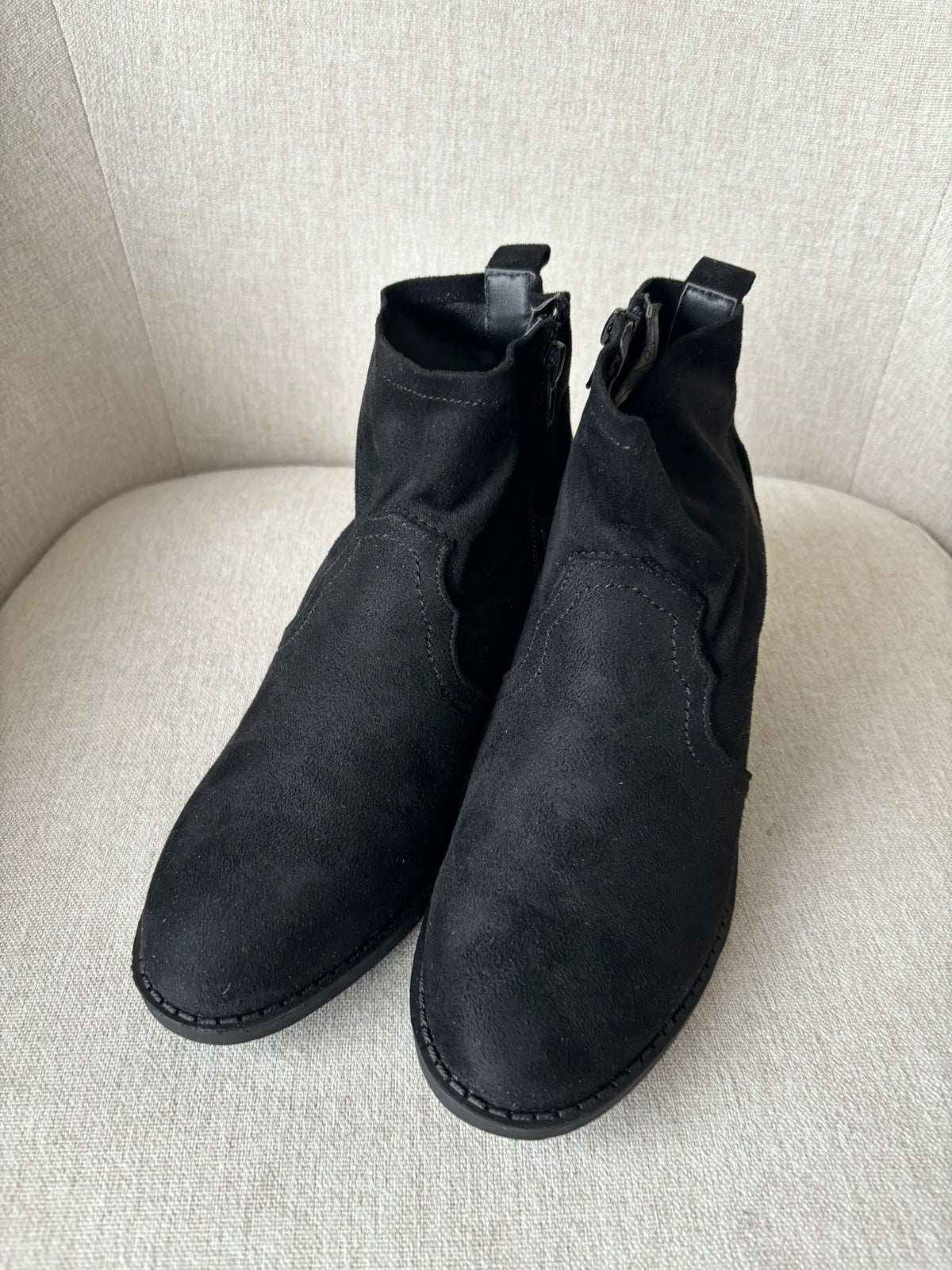 Black Suede Boots by CityWalk size 3