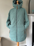 Mint green quilted jacket by Creation L size 20