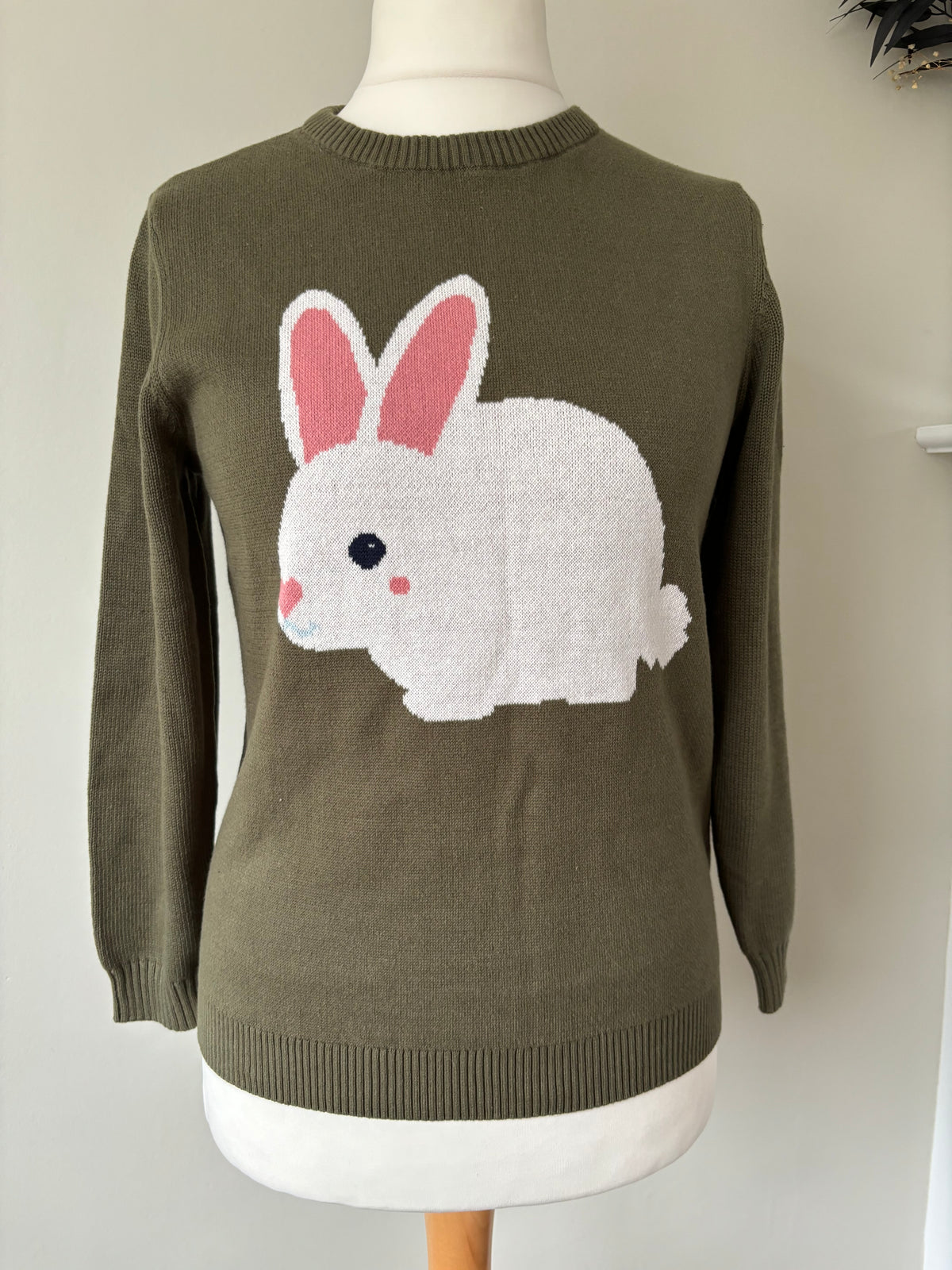 Cotton Motif Jumper Bunny Age 12 years