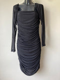 Black ruffle dress by INTHESTYLE - Size 18