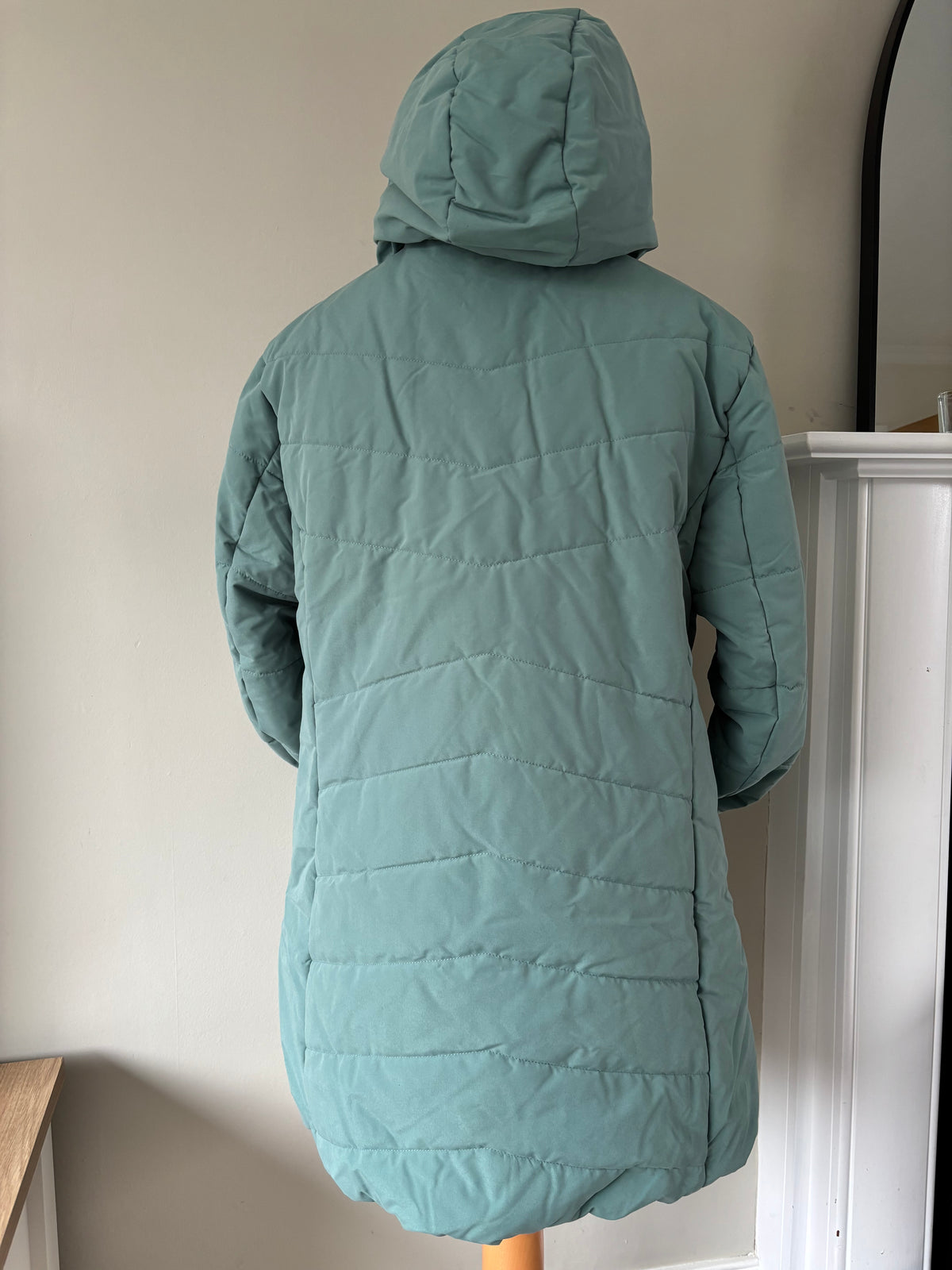 Mint green quilted jacket by Creation L size 20