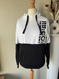 Black and white Two tone Hoodie by Bonprix Size M