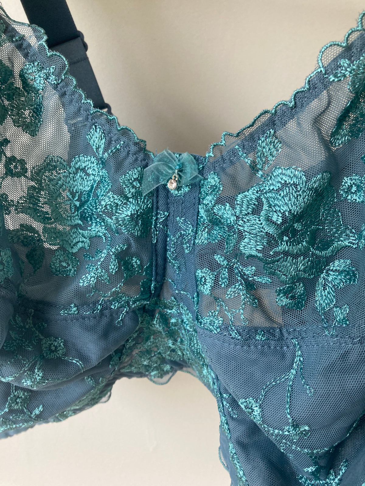 Beautiful teal support bra By BPC