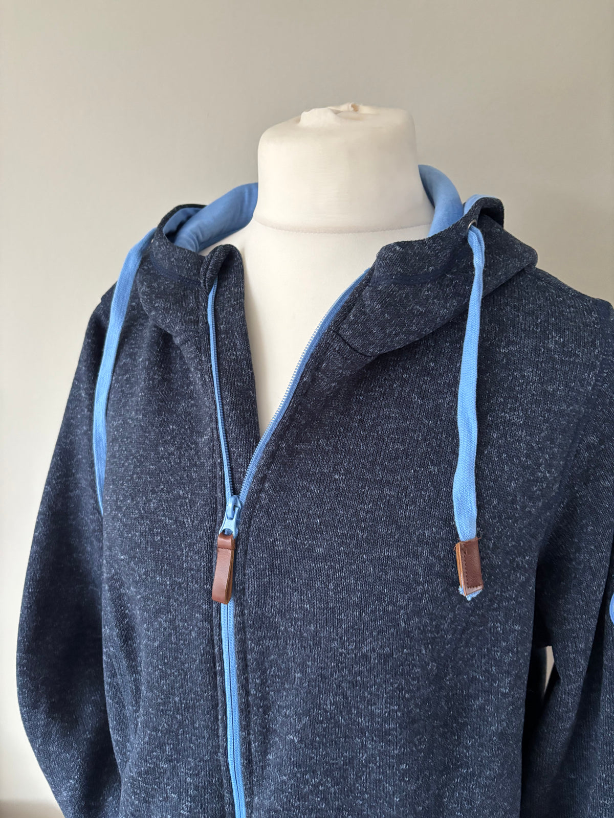 Navy Zip-Up Fleece Jacket size 22 by Freemans
