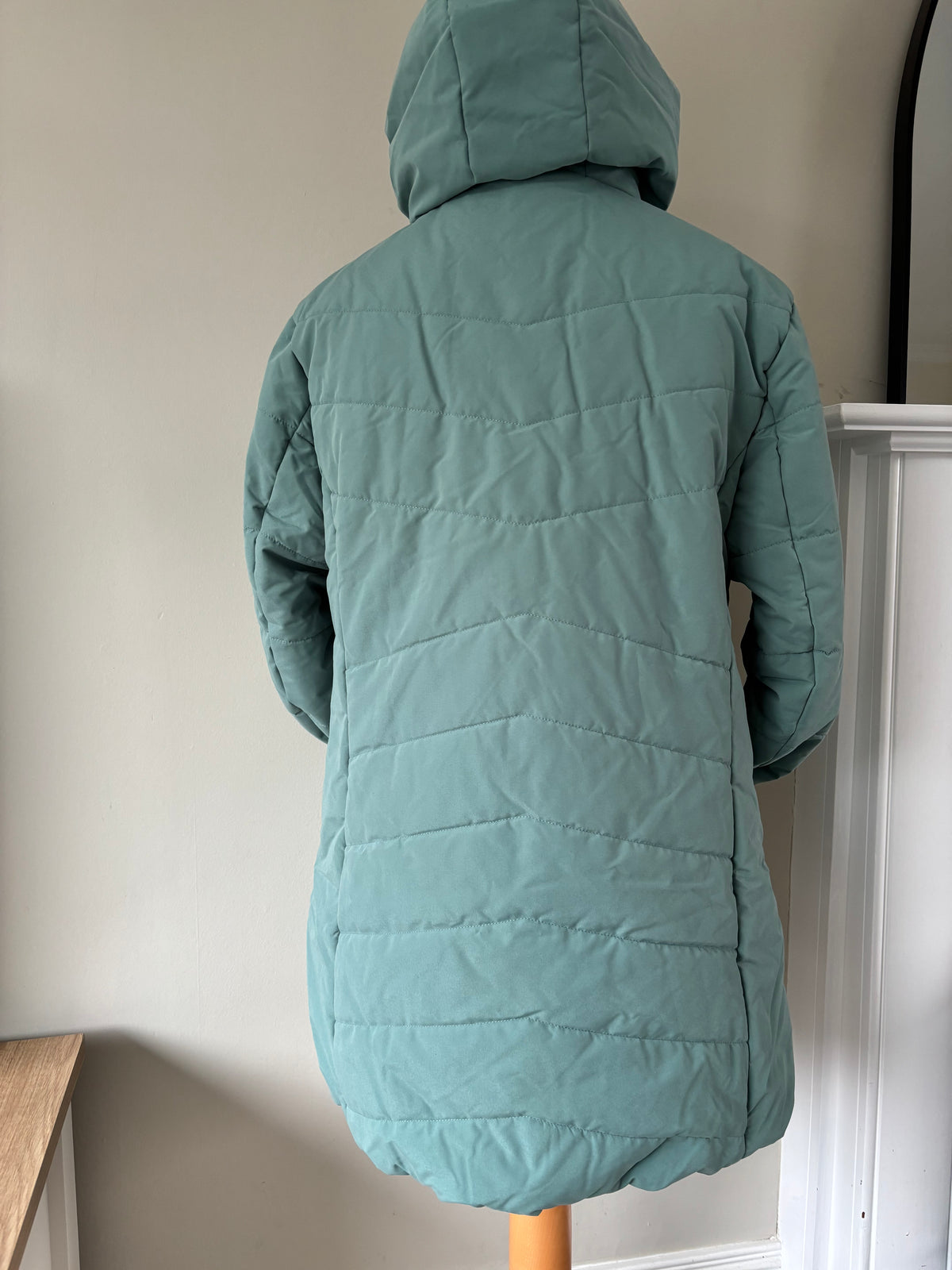 Mint green quilted jacket by Creation L size 20