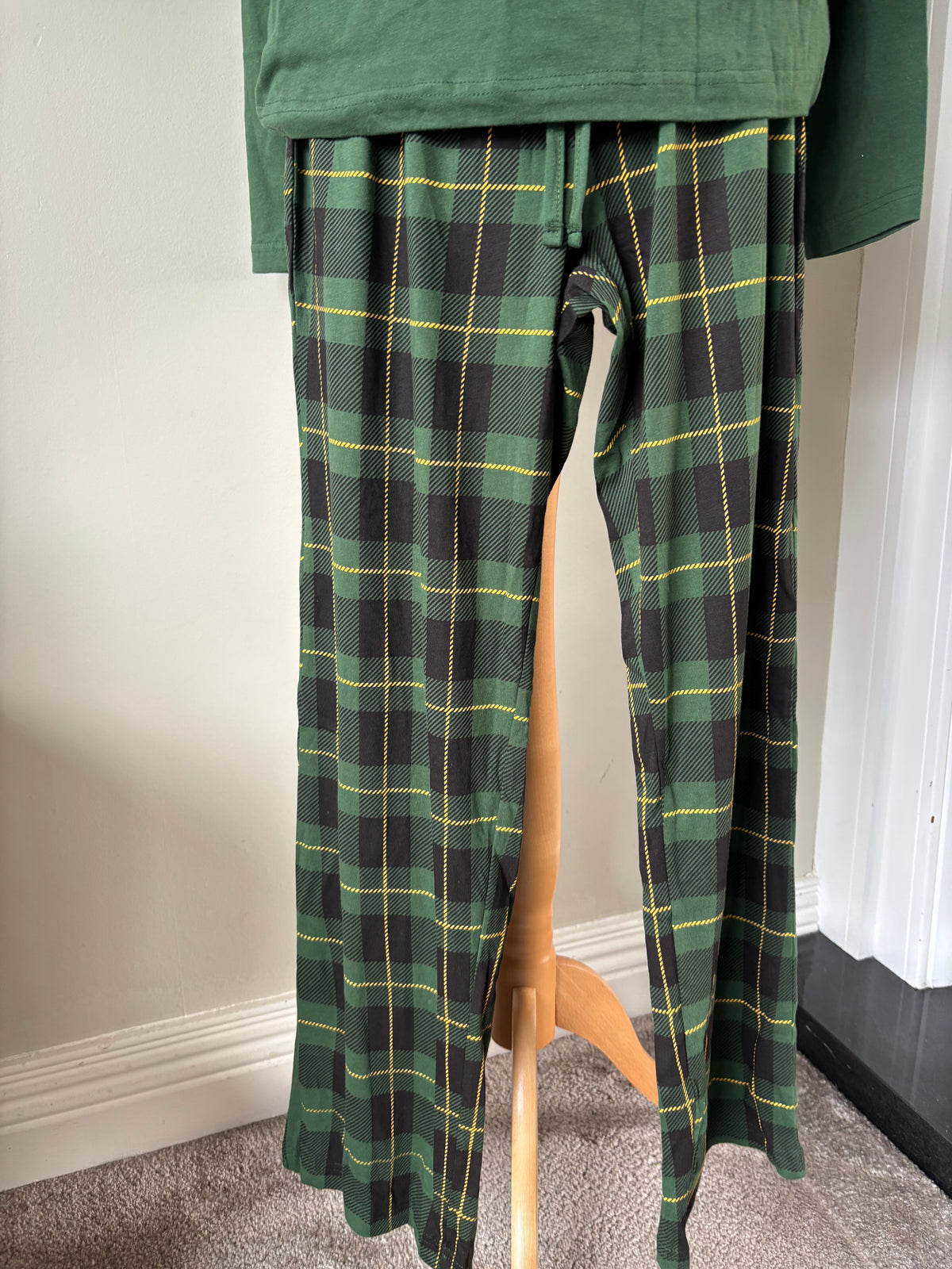 Checkered green pjs by Freemans size 14.