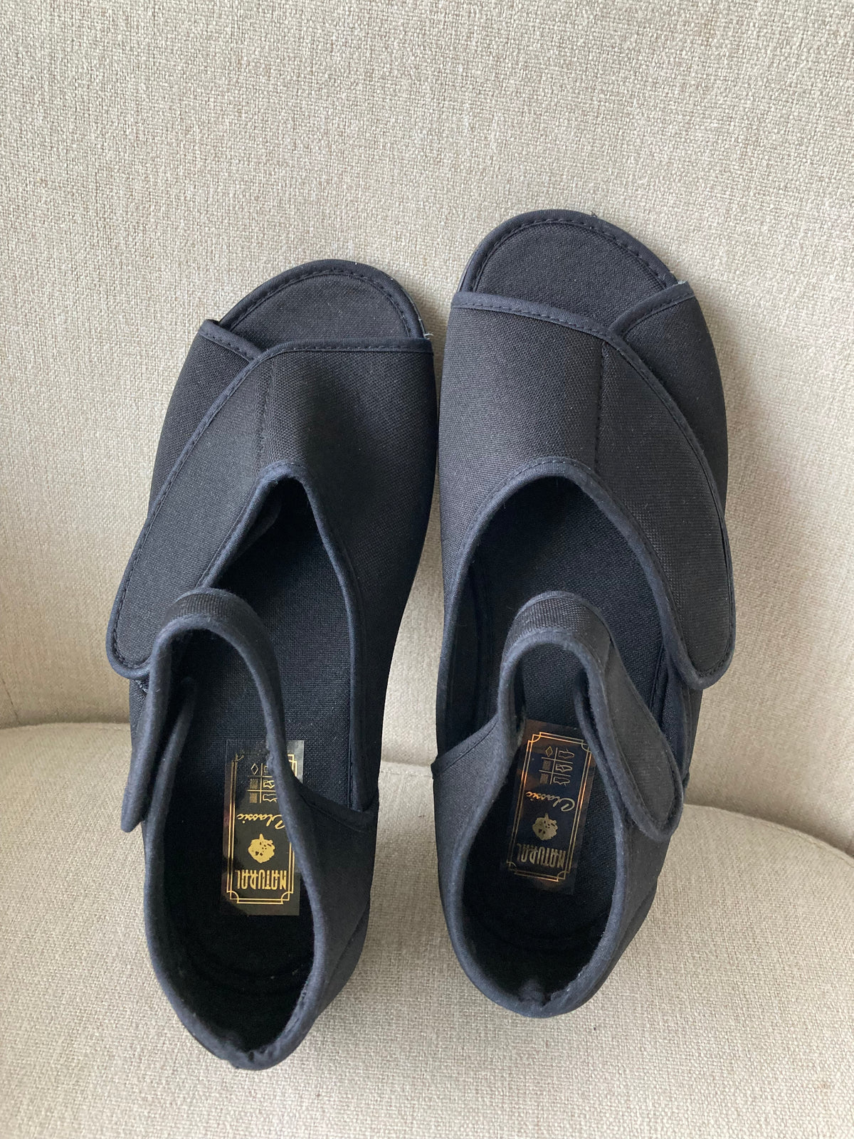 Velcro comfort sandals by Natural size 4