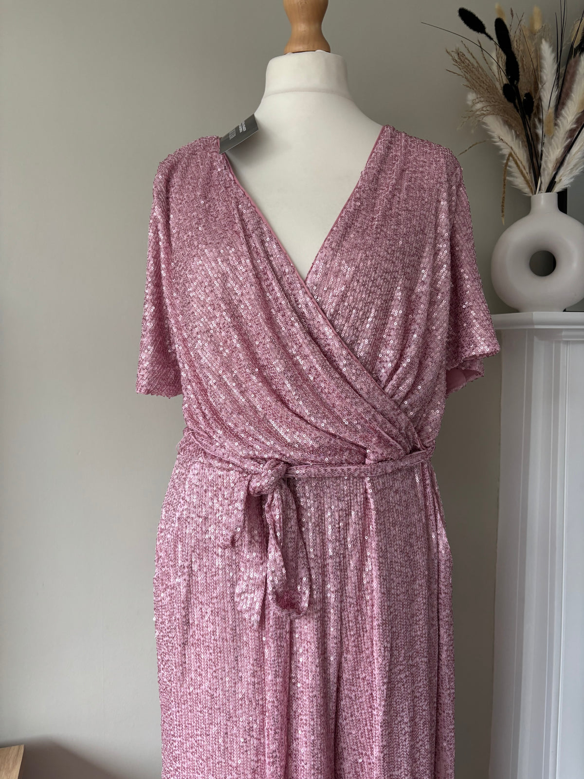 Blush sequin jumpsuit Size 20 by Kaleidoscope