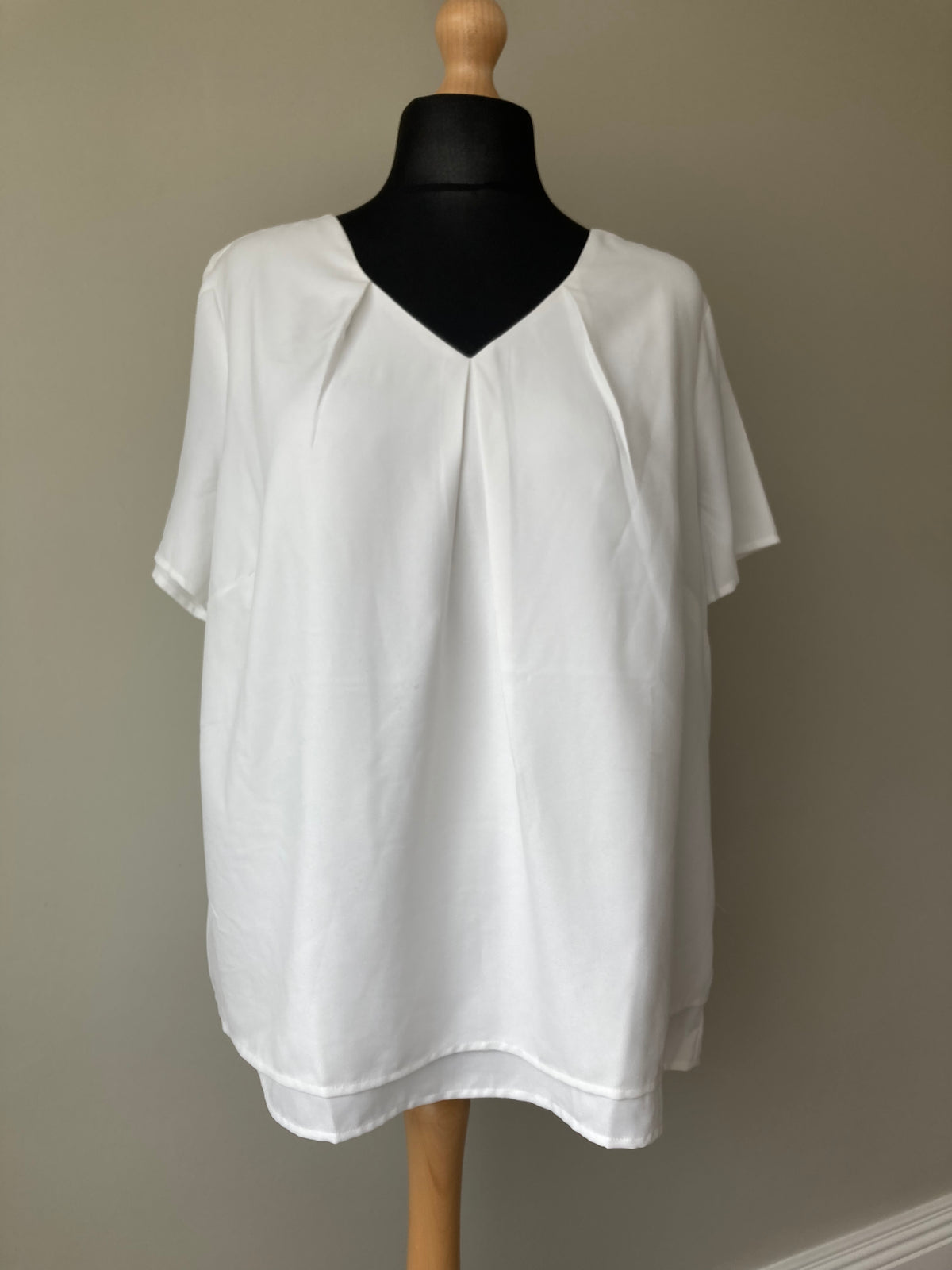 C Neck Layered Blouse by CREATION - Size 24 & 22